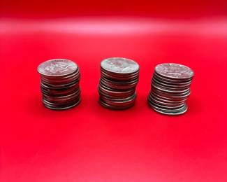 Lot Of 45 1967 40 Silver Kennedy Half Dollars