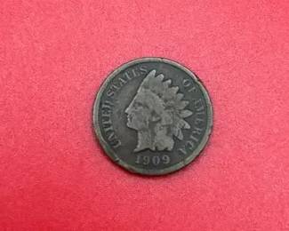 1909 Better Date Indian Head Shield Cent