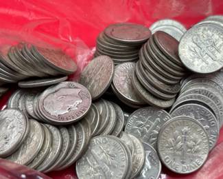 90 Silver Roosevelt Dimes
