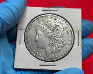 1921D 90 Silver Morgan Dollar