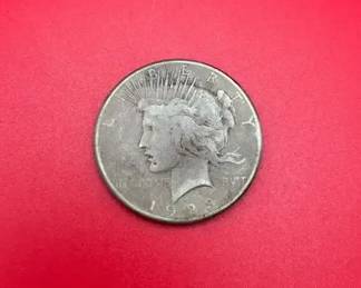 1923S 90 Silver Peace Dollar