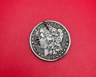 001 RARE 1893O KEY DATE Morgan Silver Dollar