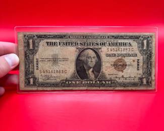 1935 A Brown Seal $1 Hawaii Silver Certificate