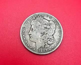 1887 90 Silver Morgan Dollar