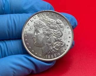 MS 1886 90 Silver Morgan Dollar