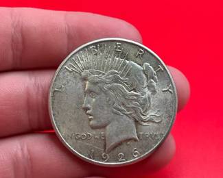 1926S 90 Silver Peace Dollar