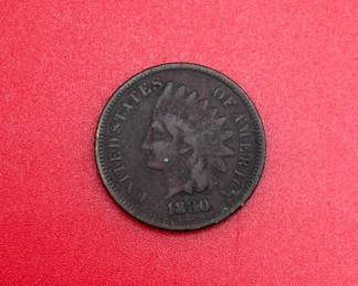 1880 Indian Head Shield Cent
