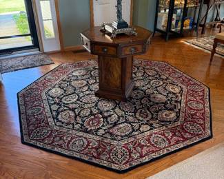 Walter E Smithe Octagonal Swivel Storage Table