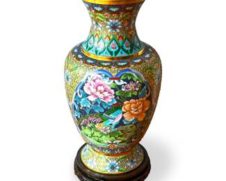 Chinese Cloisonne Vase A