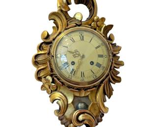 Swedish Gustavian Cartel Clock silo