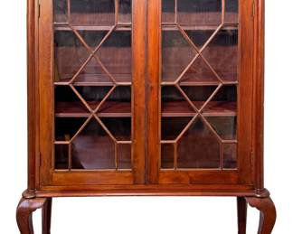 Antique Mahogany Bookcase 1 silo