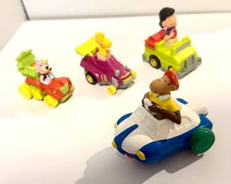 Figurines from different cartoons