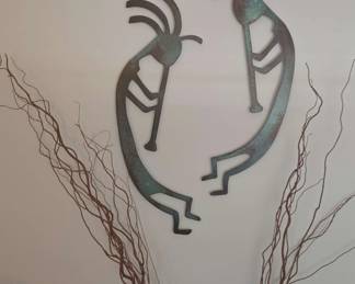 Kokopelli Metal Wall Sculptures