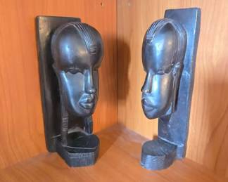 Tanganyika Wood Bookends