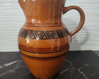 Handmade Vintage Pottery Pitcher