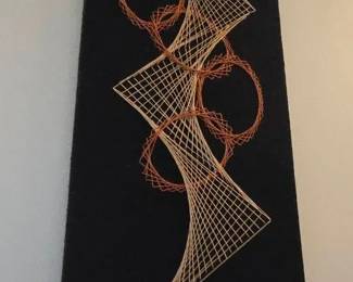 Vintage Midcentury Modern String Art
