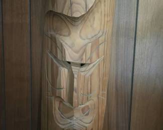 Vintage Hand Carved Mask From Mexico Shippable
