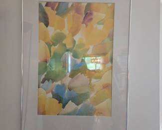 Beautiful Water Color Danish Blossom by Ole Kortzau