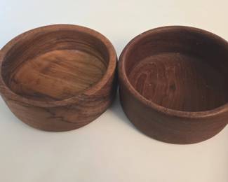 Pair of Vintage Goodwood Teak Wood Salad Bowl