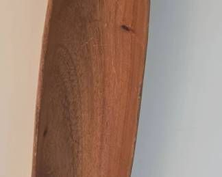 Vintage Acacia Wooden Canoe Shaped Bowl
