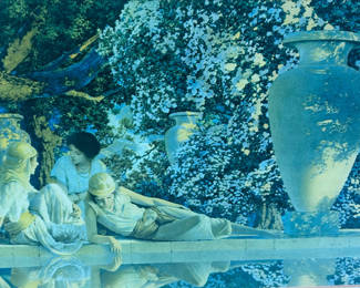 Lot 9: Maxwell Parrish “ The Garden of Allah” Lithograph