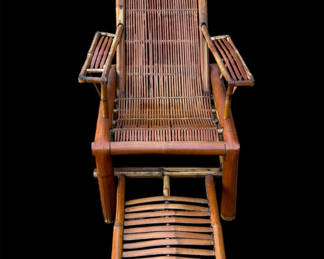 Lot 11: Bamboo Lounge Chair