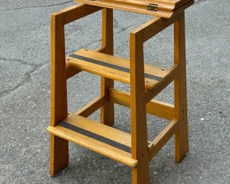 Lot 19: Wooden Step Stool