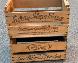 Lot 40: Sunny Slope Shipping Crates