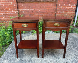 Lot 17: Dixie Furniture One Drawer Nightstands 1960s