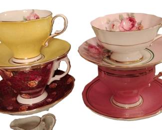 Double Paragon tea cups