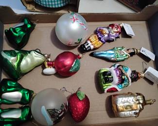 Glass Christmas ornaments
