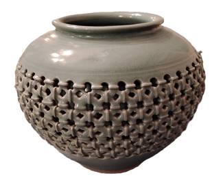 Mid-Century Korean double wall vase