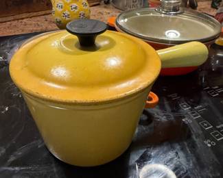 One of multiple vintage Le Creuset cast iron