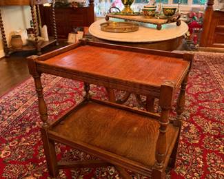 Antique bar cart