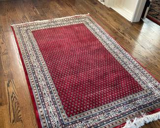 Middle Eastern 3’11” by 6’1” wool rug