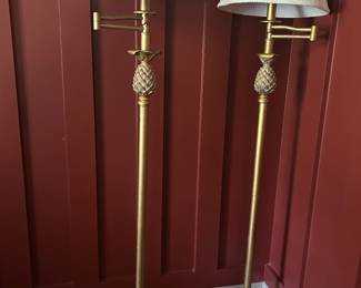 matching brass pineapple floor lights