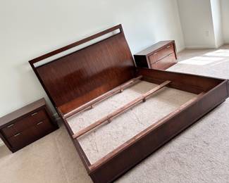 King size bed solid wood