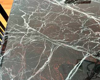 Solid marble dining table