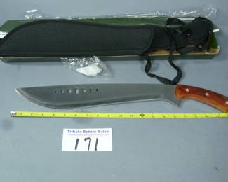 New Stainless Kukri machete with full tang handle.