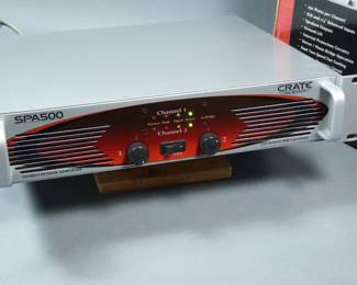New Crate 250 watt professional 2 channel audio power amp.