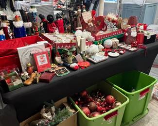 Assorted Christmas Decorations and Collectibles