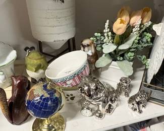 Assorted Animal Figurines and Decorative Home Decor