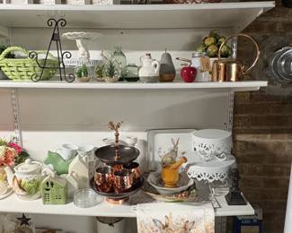 Assorted Decorative Home Goods and Collectibles, including Tiered Trays and Seasonal Decor second image