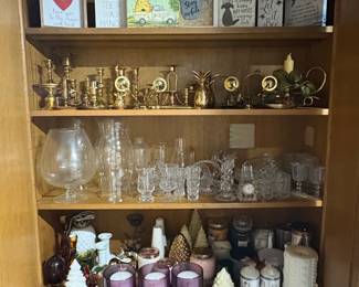 Assorted Decorative Items and Glassware