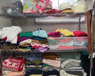 Assorted Womens Clothing and Linens fourth image
