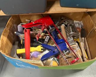 Craftsman Red Metal Toolbox with Assorted Tools second image