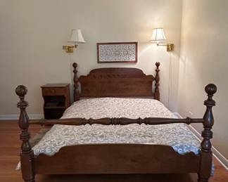Antique Cannonball Bed Frame