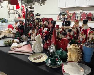 Assorted Christmas Figurines and Decor
