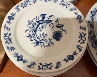 Porsgrund Blue Onion Pattern Dinnerware Set second image