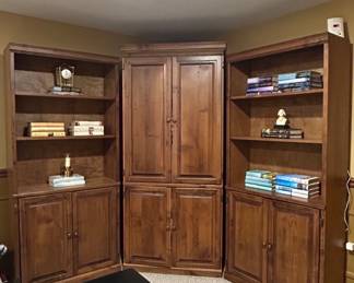 Modular Corner Bookcase and Cabinet Unit